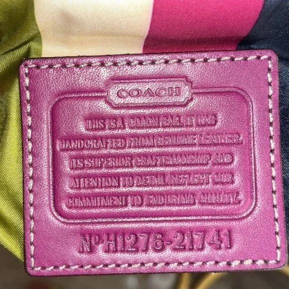 Coach 2012 Legacy Mini Willis colorblock leather crossbody bag EUC - Picture 16 of 17